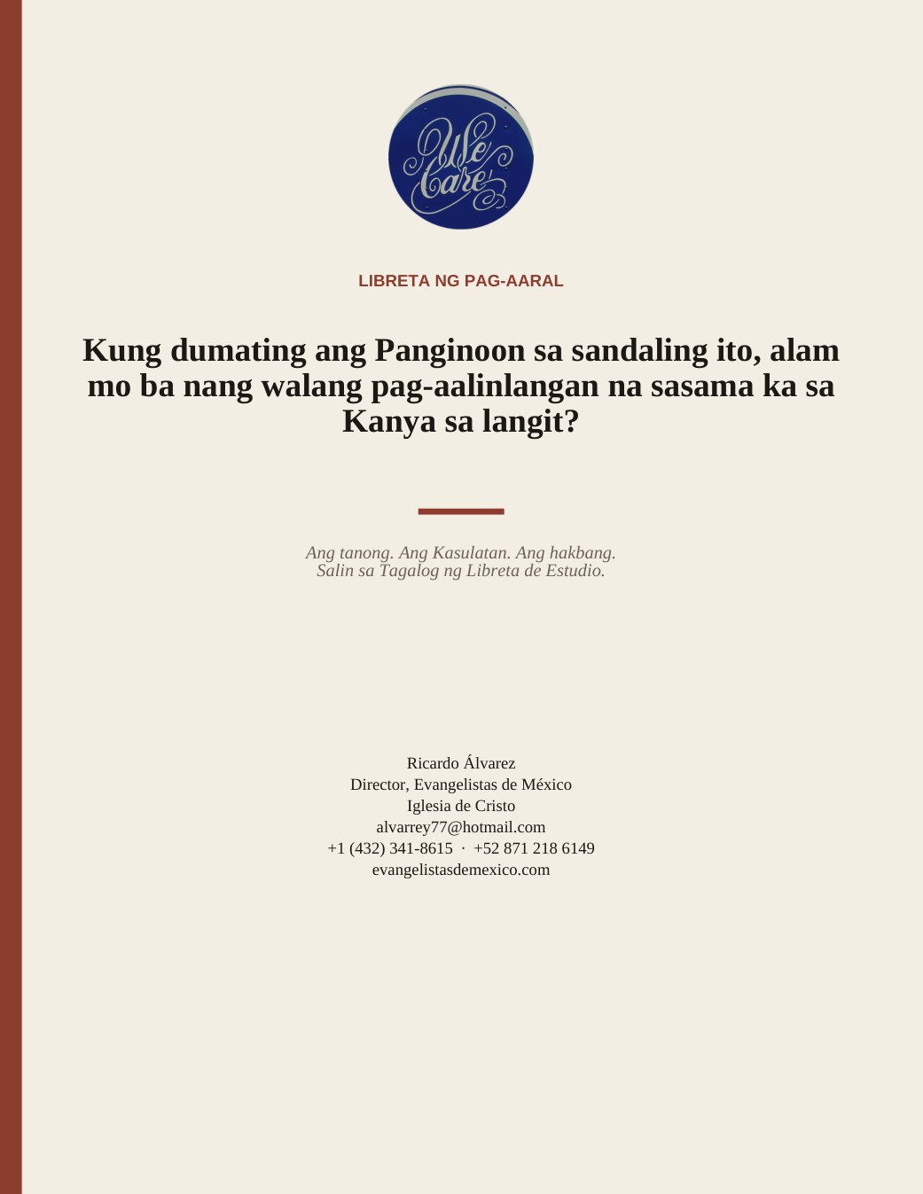 Pabalat: Libreta ng Pag-aaral